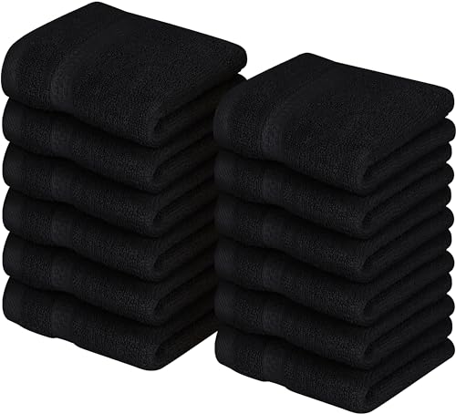 Conjunto de 12 Panos de Banho UTOPIA TOWELS Premium (30 x 30 cm) Utopia Towels - Toalhas de banho e panos de limpeza - premium, algodão, absorbente, suave