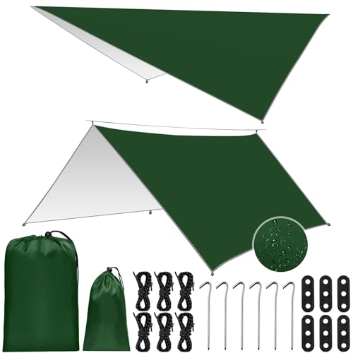 Toldo de Refugio Camping 3x3M (Cinzento - Poliéster) NCKIHRKK - Barracas - toldo, refúgio, camping, 3x3m, cinzento, poliéster