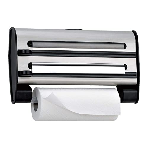 Dispensador de Toalha de Papel EMSA 505319 | Aço inoxidável, Branco Emsa - Suprimentos de limpeza doméstica - aço inoxidável, branco, 3 rolos, rotativo