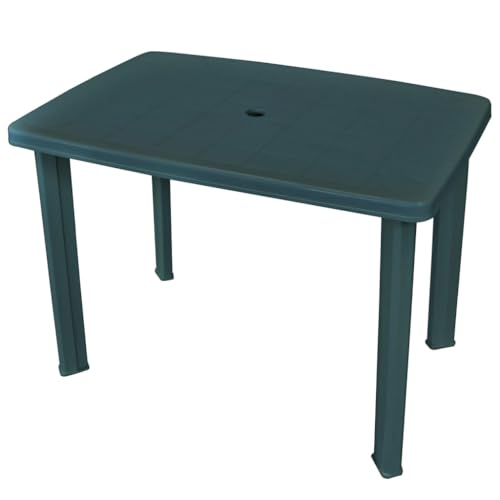 Mesa de Jardim VIDAXL 101x68x72 cm (Plástico - Verde) vidaXL - Mesas de cozinha e sala de jantar - 101x68x72 cm, plástico, verde