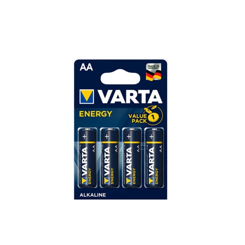 Pilhas Não Recarregáveis VARTA High Energy AA 4 Unidades Varta - Baterias de uso geral - 2300 mAh, alcalinas, alta capacidade, VARTA Energy