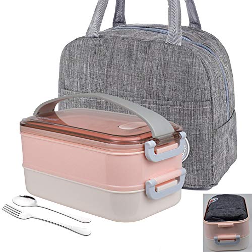 Lancheira LUNALING 1600 ml (Vermelho - Poliéster) ikerxuanEU - Lancheiras e sacos - 1600 ml, vermelho, poliéster
