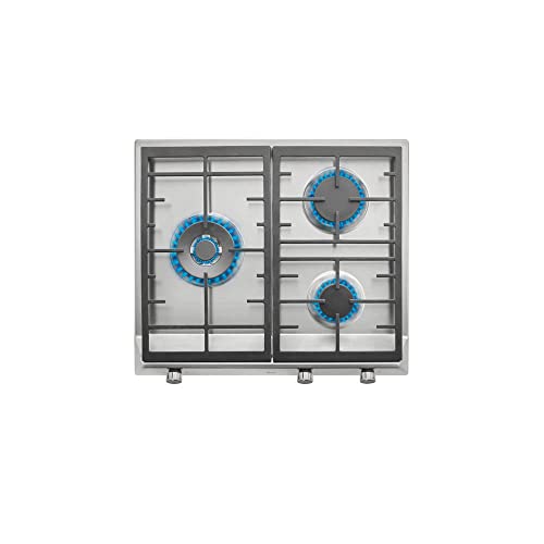 Placa de Gás TEKA EX 60 1 3G AI AL DR NAT TEKA - Cooktops - grelhador, inox, aço inoxidável, 3 bocas, 8550 W