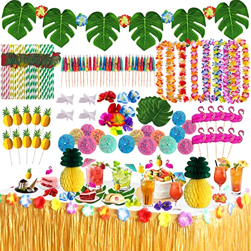 Conjunto de Decoração com 107 Peças HAWAIIAN Luau ISEYO - Kits de festa - 107 peças, decoração, luau