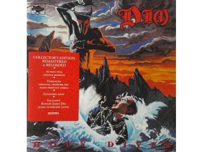 CD Dio - Holy Diver (1 CDs) (Música Pop/Rock) MERCURY - Música e gravações de som - diono, holy diver, cd