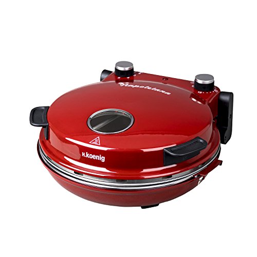 Mini-forno elétrico H.KOENIG NAPL350 (Capacidade: 1 pizza - 1200 W) H.Koenig - Fornos e máquinas de pizza - mini-forno, elétrico, 1 pizza, 1200 W, placa ceramica, controlo tempo