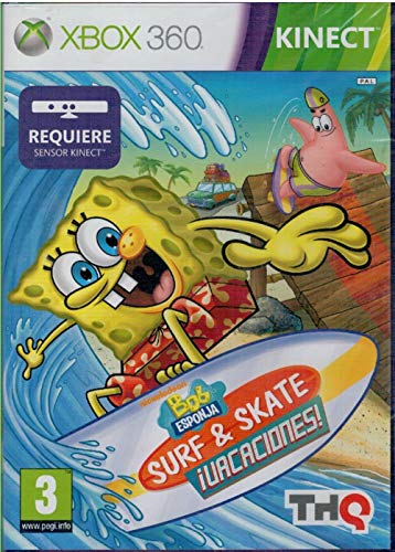 Jogo Xbox 360 Kinect Bob Esponja Surf & Skate ! Vacaciones Microsoft - Dvds de filmes e programas de televisão - xbox 360 kinect, surf, skate, 12 locais, realismo aumentado