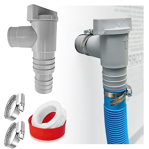 Torneira para Mangueiras de Água para Piscina 32Mm/38Mm ransit - Válvulas de encanamento - 3,2mm, 38mm, preto, 1m