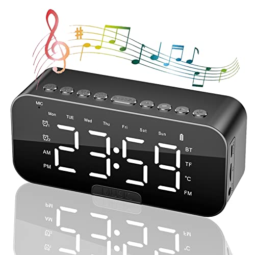 Relógio Digital com Rádio Bluetooth e Espelho HDAKDDHG - Radios - rádio bluetooth, digital, espelho