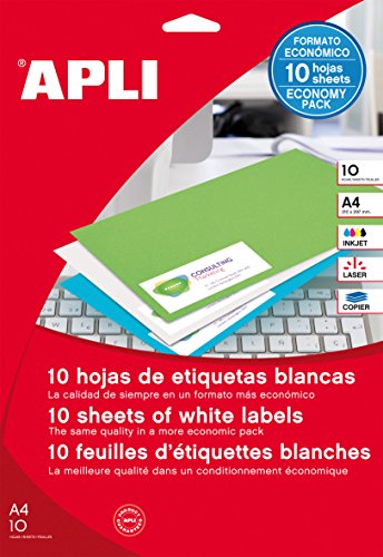 Etiqueta para Impressão APLI 4600-100 (25,4x10 mm) APLI - Papel de impressora e copiadora - impressão, 25,4x10 mm
