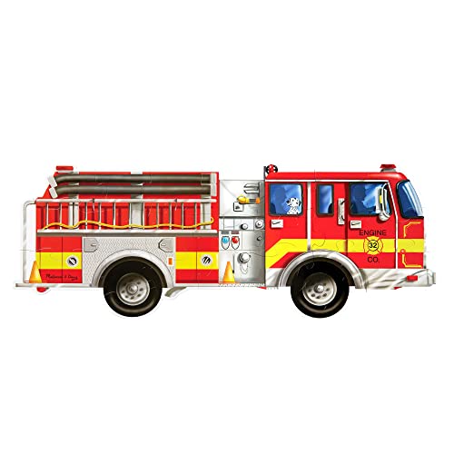 Puzzle MELISSA & DOUG Fire Truck Giant Floor Melissa & Doug LLC - Quebra-cabeças - puzzle, 120cm, 24 peças, cartão espesso