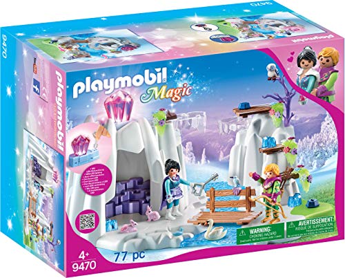 Playmobil 9470 Conjunto de Construção de Brincar PLAYMOBIL - Conjuntos de brinquedos - conjunto, construção, brincar, caixa mágica, ponte de gelo, luzes