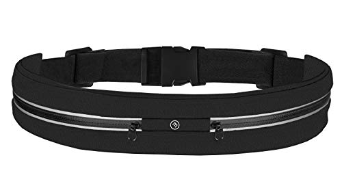 Correia Running Belt Imperméável com Cremallera Impermeável 2 Compartimentos BeMaxx - Bolsas de cintura - impermeável, 2 compartimentos, telefone, dinheiro