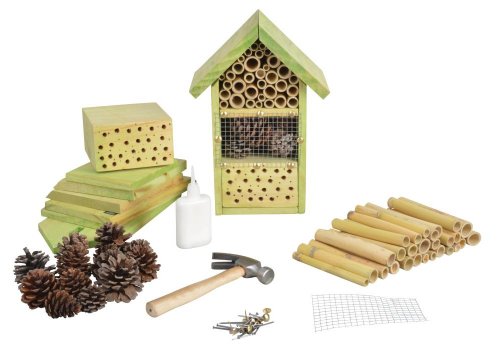 Kit de Insecticida ESSECHERT DESIGN Hôtel à Insectes (Azul) Esschert Design - Casas de borboletas - madeira, bambu, cono de pinho, metal