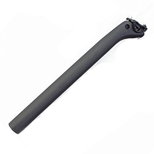 Alfa Pasca Tija de Sillín de Carbono Mtb/Road Bike Offset 25.4/27.2/30.8/31.6Mm Brillo 3K/Mate 350/400Mm Vermelho/Negro Alfa Pasca - Canotes de selim de bicicleta - carbono, offset, 3K, mate 350, mate 400