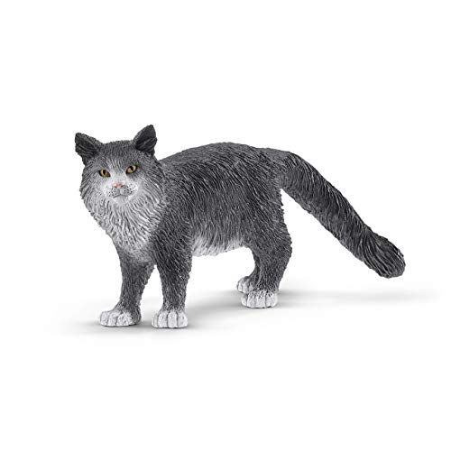 Figura de Brincar SCHLEICH Gato da Fazenda (Idade Mínima Recomendada: 3 anos) Schleich - Bonecos de ação e brinquedo - gato da fazenda, pêlo macio, escala real