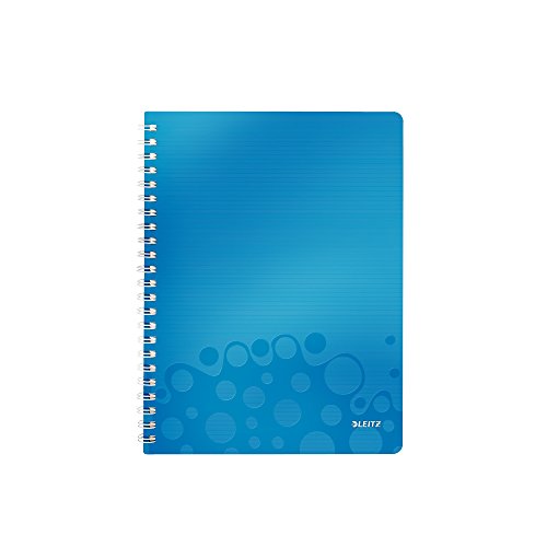 Caderno LEITZ WOW (Azul - A4 - Quadriculado - 21x29.7cm) Leitz - Cadernos e bloco de notas - quadriculado, a4, 21x29.7cm, fecho de corrente