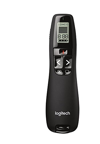 Logitech R700 Laser Presentation Remote com Display de Contagem Logitech - Apresentadores sem fio - laser, display de contagem, ergonômico, 30 metros