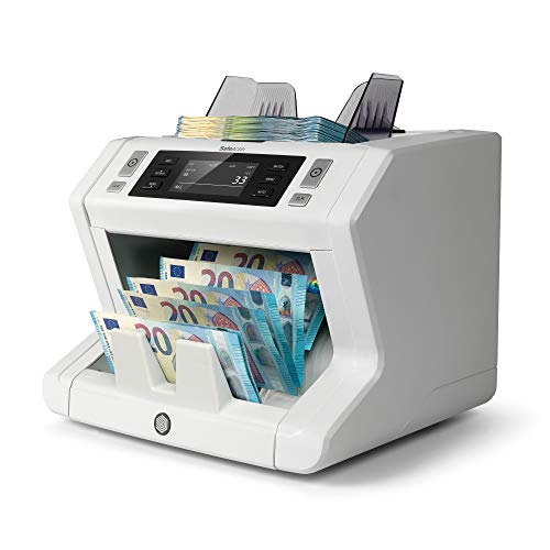 Contador de Notas Falsas SAFESCAN 2610 Safescan - Acessórios de caixa registradora e terminal pos - detectação UV, tamanho, 1.500 notas/minuto, fajos, adição