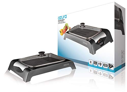 Grelhador de Mesa AZURA GR-2000 (2000 W) Azura - Eletrodomésticos de cozinha - grelhador, mesa, azura, gr-2000, superfície, alumínio