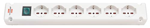 Extensão Elétrica BRENNENSTUHL 1150970 (6 Tomadas - Tipo F - Branco) Brennenstuhl - Filtros de linha e supressores de surtos - 6 tomadas, tipo f, branco