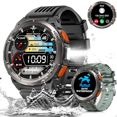 Smartwatch Muvit Reloj Inteligente Led Linterna 1.45'' Impermeable Militar LaNikar - Relógios - smartwatch, militar, impermeável, 1.45 polegadas