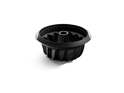 Forma para Bolo de Savarin em Silicone Preto Lekue 22Cm Lékué - Formas para bolos e moldes - silicone, preto, 22cm, 12L
