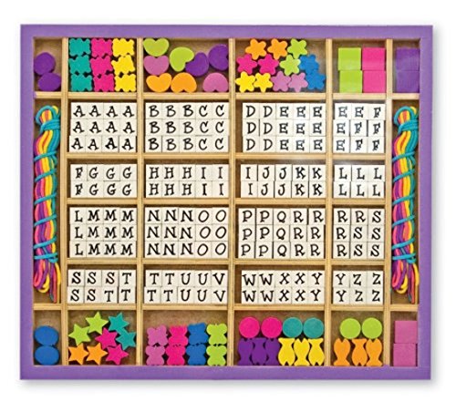 Jogo Criativo MELISSA & DOUG Conjunto de Missangas para Crianças (Idade Mínima: 3) Melissa & Doug - Materiais de arte e artesanato - criativo, madeira, cores vivas, brinquedo