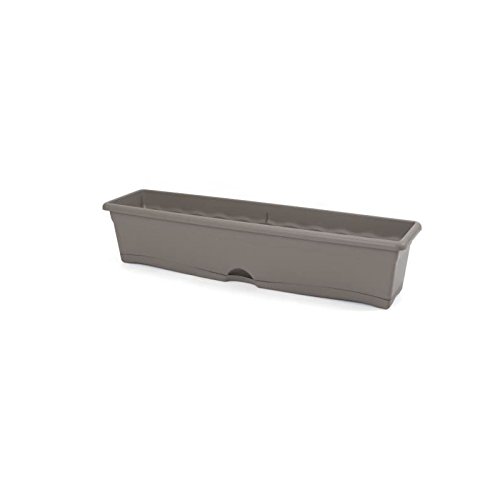 Caixa de Arrumação Plastikén Rectangular 80X20 Cm + Tampo Terra Plastiken - Vasos e canteiros - caixa arrumacao, plastiken, rectangular, 80x20 cm, tampa terra