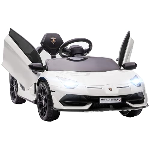 Carro Elétrico HOMCOM Aventador (Idade Mínima: 3 - Branco) HOMCOM - Veículos elétricos de passeio - elétrico, 3 anos, luzes de aviso, som, motor