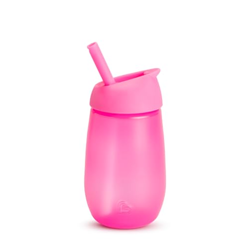 Garrafa de Água MUNCHKIN (10 Oz - Rosa) Munchkin - Canecas - 10 oz, rosa, boca larga, plástico BPA-free