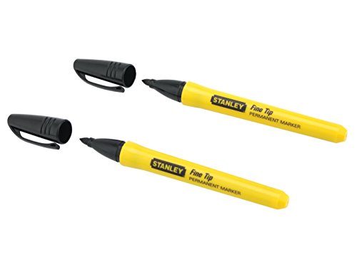 Marcador Permanente STANLEY 0-47-316 Preto STANLEY - Marcadores e marcadores de texto - preto, resistente à água