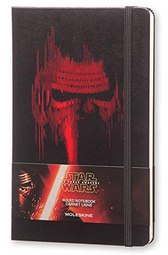 Caderno Moleskine Star Wars - Kylo Ren (Livros e Revistas) Moleskine - Cadernos e bloco de notas - star wars, kylo ren, capa preta, páginas destacáveis