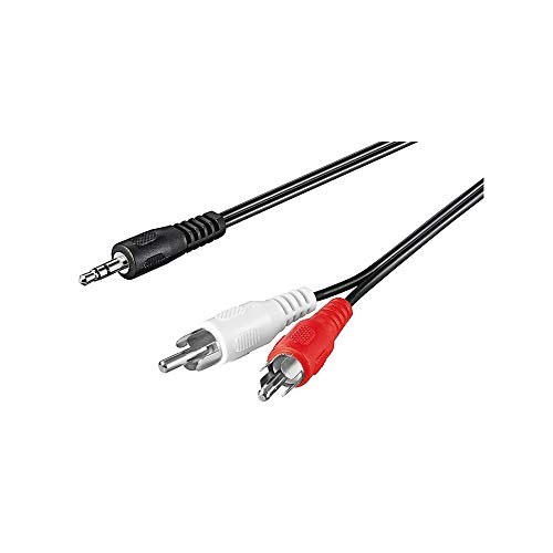 Goobay 50779 cabo de áudio 20 m 3.5mm Preto Wentronic - Cabos de áudio e vídeo - 20m, 3.5mm, RCA, preto