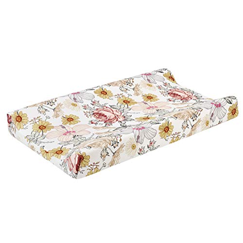 Capa de Mudanças RUI DU Floral (Tam: 80x120 cm) SH-RuiDu - Capas para trocador e bandejas - floral, 80x120 cm