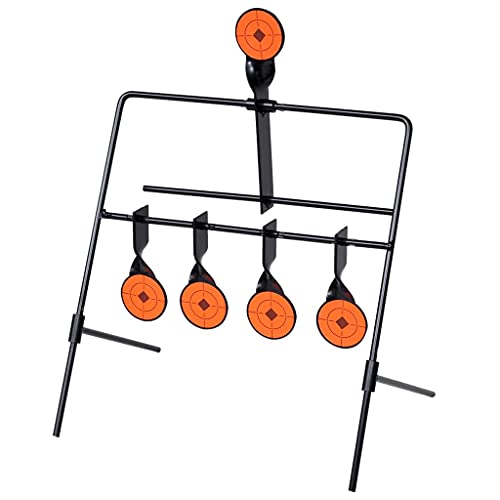Rolo de Alcance VidaXL | 4 Alvos + 1 Alvo de Resgate Automático vidaXL - Alvos de tiro - 4 alvos, resgate automático