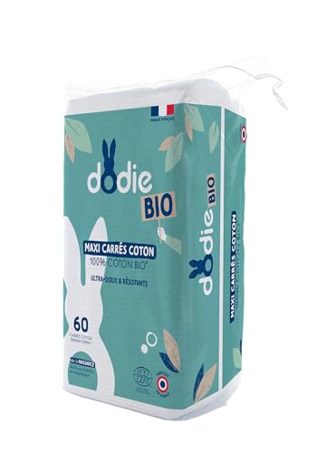 Pampers 60 Quadrados de Algodão Certificada Ecológica DODIE - Móveis para bebês e crianças pequenas - algodão, ecológico, ultra macio, resistente