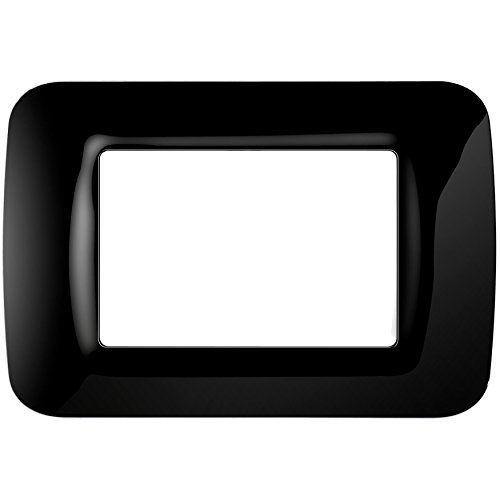 Placa de Parede para Termoventilador GEWISS GMBH 22513 Gewiss - Placas e coberturas de parede - placa de parede, termoventilador, tecno poliéster, compatibilidade gw24201, 3 tomadas, preto