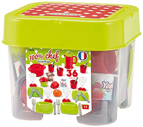 Jogo de Imitação ECOIFFIER 2603 (Idade Mínima: 4) Ecoiffier - Brinquedos - 29 peças, madeira, 4 anos, capacidades motoras