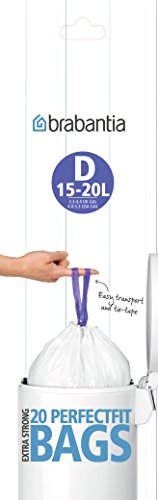 Sacos para Lixo BRABANTIA Perfectfit Bags D Brabantia - Sacolas de lixo - 1,5L, plástico, laváveis, abertura superior