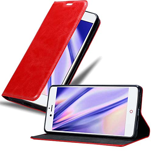 Capa para Telemóvel Cadorabo ZTE Nubia Z11 | Vermelho CADORABO - Capas para telemóveis - proteção costuras, proteção bordas, proteção riscos, proteção arrombamentos, fecho magnético