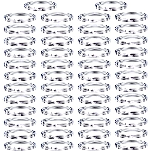 Anéis de Metal (50 Un) para Porta-Chaves ANDSHUAI - Fechaduras e chaves - metal, inoxidável, diâmetro 15 mm, conjunto 50 unidades