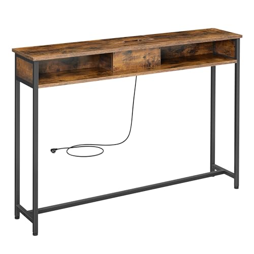 Mesa de Apoio VASAGLE Lnt111K01 (Castanho - Melamina) VASAGLE - Eletrodomésticos - castanho, melamina