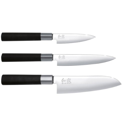 Conjunto Facas de Cozinha KAI Wasabi (39,2x15,3x2,6cm) Kai - Utensílios de Cozinha - faca de corte, faca de descascar, faca de picar, inox