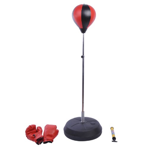 Saco de Boxe HOMCOM | Vermelho e Preto (Atividades físicas) SPANISH AOSOM - Sacos de pancada e de treino - saco, boxe, vermelho, preto