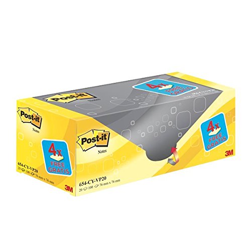 Bloco de Notas Autocolante POST-IT 76x76 mm Post-It - Notas autoadesivas - autocolante, 76x76 mm, 100 folhas, removível