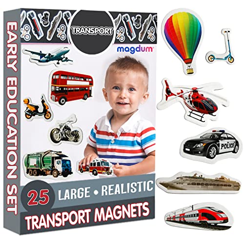 Brinquedo Magnético MAGDUM Transporte (Idade Mínima Recomendada: 3 anos) MAGDUM - Brinquedos - magnético, transporte, 3 anos