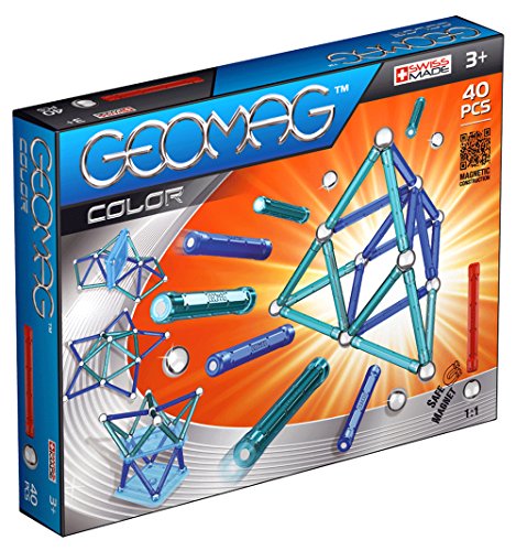 Jogo Magnético GEOMAG 40 Peças (Idade Mínima Recomendada: 3 anos) Geomag - Brinquedos - geomag, 40 peças, magnético, idade mínima 3 anos