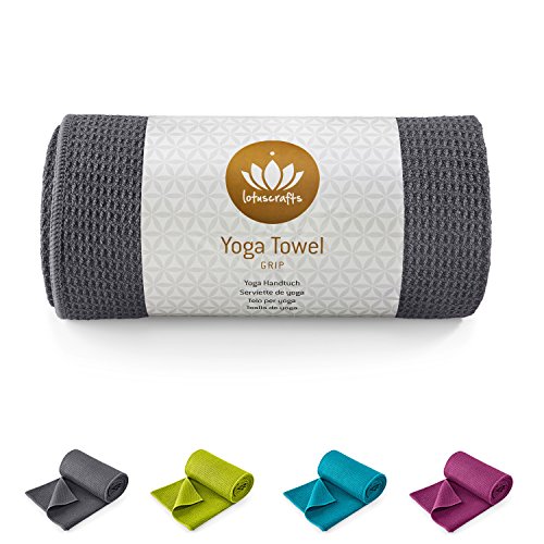 Toalha de Yoga LUSHA Gripe (183x61cm) Lotuscrafts - Toalhas de yoga & pilates - toalha, yoga, 183x61cm
