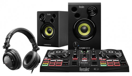 Kit de Controlo e Colunas Monitor Hércules Djlearning Kit Hercules - Acessórios de áudio - kit dj, controle, colunas, monitor, djcontrol impulse 200, djmonitor 32, hdp dj45